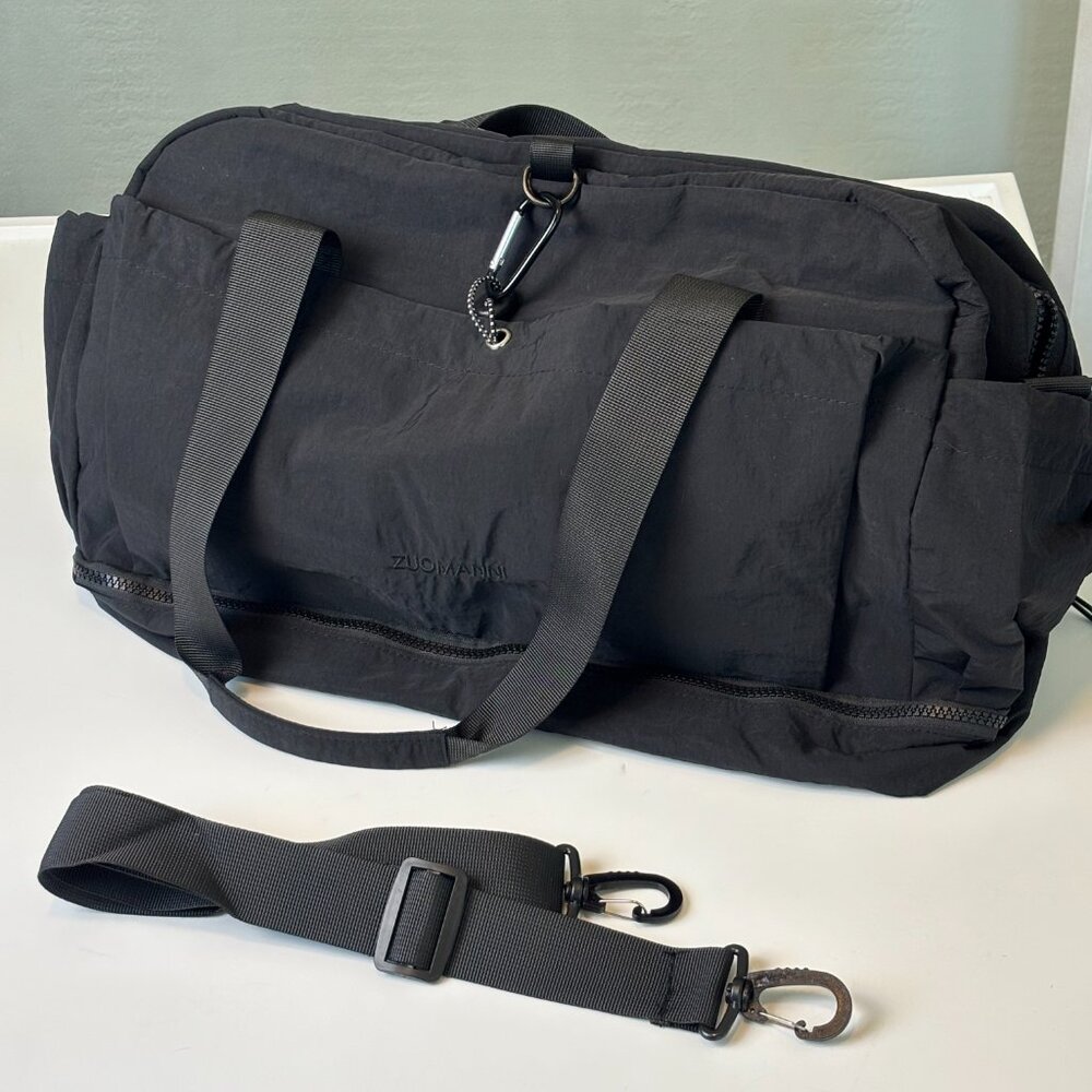 Bundle 2 for $30! ZUOMANNI Black Nylon Duffel Bag Gym Travel Weekend Like New